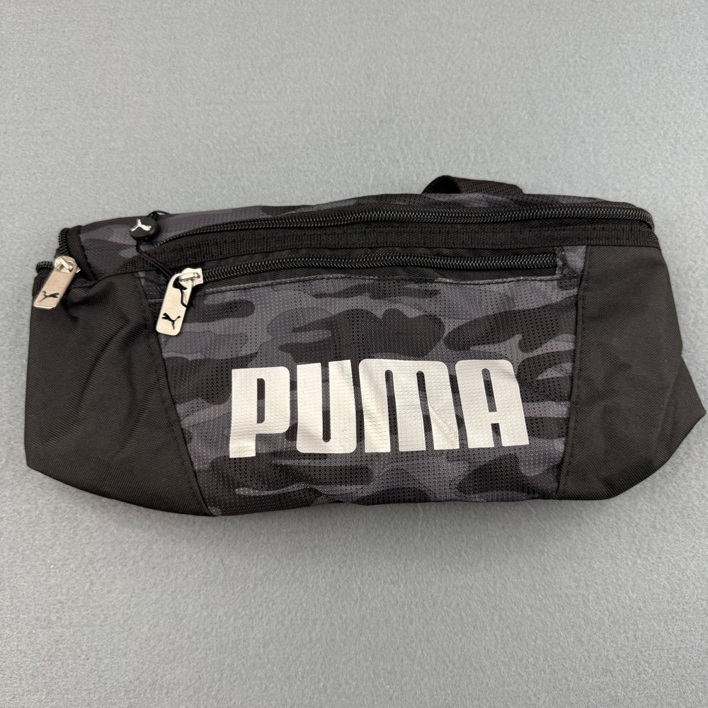 Puma Traverse Waistpack Unisex OS Black Grey Camo Adjustable Strap Fanny Pack